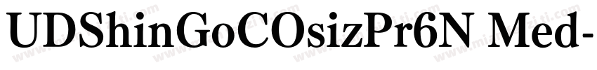 UDShinGoCOsizPr6N Med字体转换